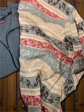 Alfred Dunner Floral & Vine Striped Blazer/Jacket & ProSpirit Fleece Jacket