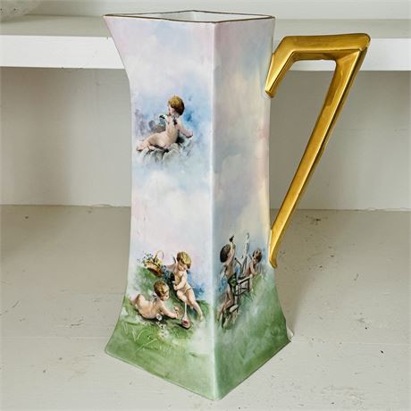 19th Century D & C Limoges France 11"T Pitcher/Vase