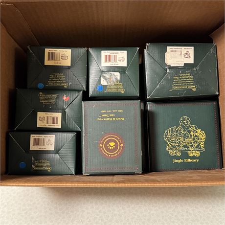 Box Lot of Boyds Bears Holiday Figurines w/ Boxes