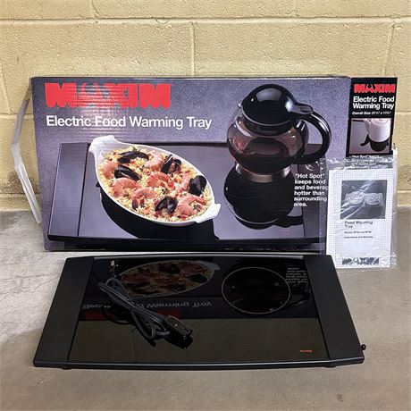 Like New Maxim Electric Food Warming Tray- Model WT46