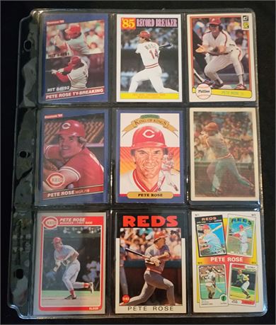 Pete Rose Sleeve of Cards