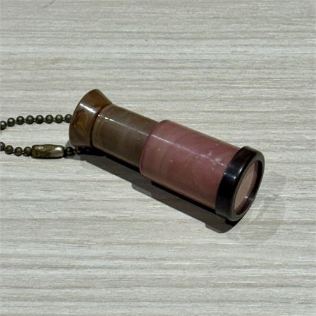 1950's Risque "Tit in a Wringer" Mini Telescope Viewer Stanhope Keychain