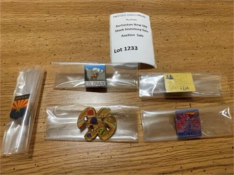 Collectible Enamel State Souvenir Lapel Pins - Colorado, Grand Canyon, Arizona