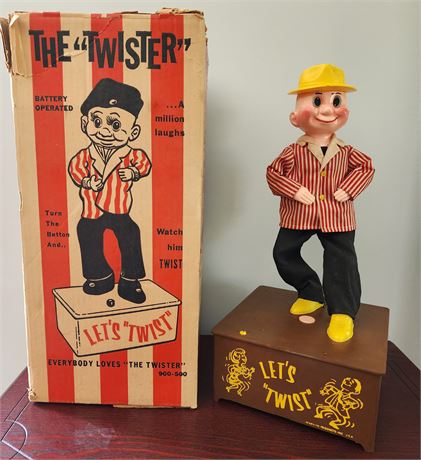 Vintage Retro 1950's Battery Operated "Let's Twist" Dancing Toy ~Marilyn Product