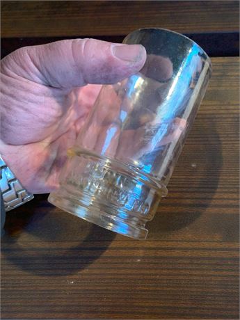 Vintage Clear Glass Electrical Insulators/Light Covers By Whitall Tatum Company