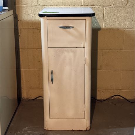 Retro Enamel Top Storage Cabinet by Lee Metal Products - 16 x 20 x 36.5"T