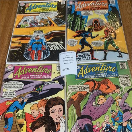 Adventure DC Comic Book Issues Featuring Superboy & Legion of Super Heroes