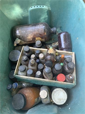 Vintage Baking and Candy Making Flavoring Bottles