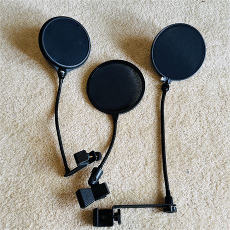 Studio Microphone Pop Filter Shields w/ Holders