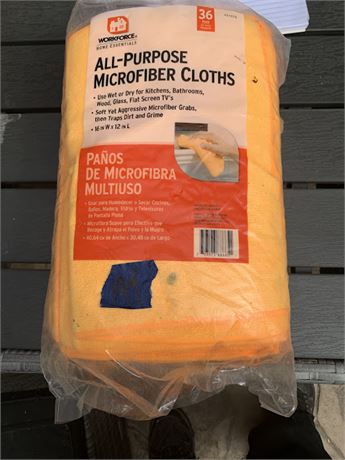 All Purpose Microfiber Cleaning Clothes By Workforce Home Essentials 36 Pack