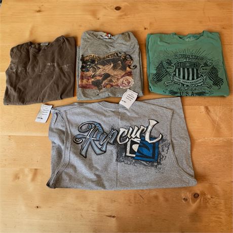 Rip Curl Sleeveless, Grey Gander Mountain Tee Shirts (Sized L/XL)