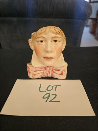 Antique Hand Painted Pecksniff Toby Head Vase #5669 5C