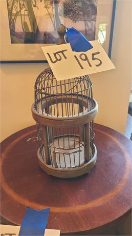 Wood Bird Cage Decor