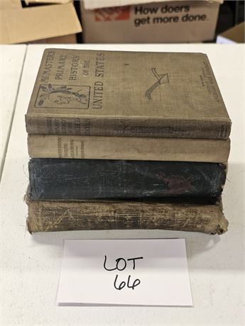 Mixed Late 1800's- Early 1900's Mixed Books- History, Readers & More