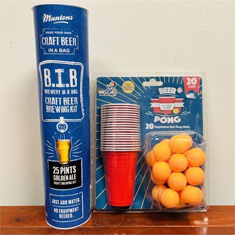 New Craft Beer Kit and Beer Pong Set