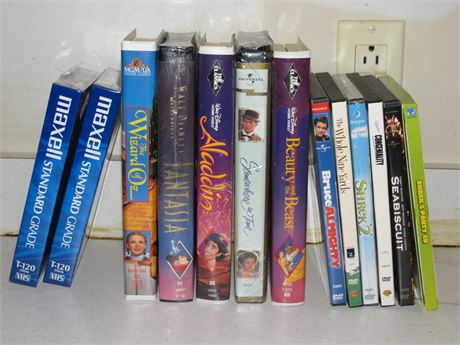 VHS, DVD Movies