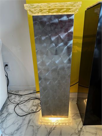 MCM Lucite/Acrylic and Metal Floor Lamp