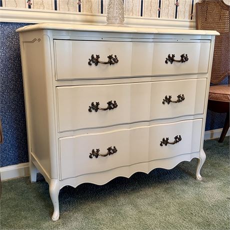 3-Drawer Painted Wood Dresser - 34 x 17 x 30"T