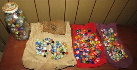 Large Assortment of Marbles