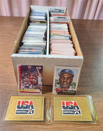 Box of Mixed Sports Cards