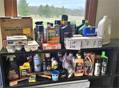 Mixed Garage Chemical & Cleaner's Cleanout- Plumbing Supplies & More