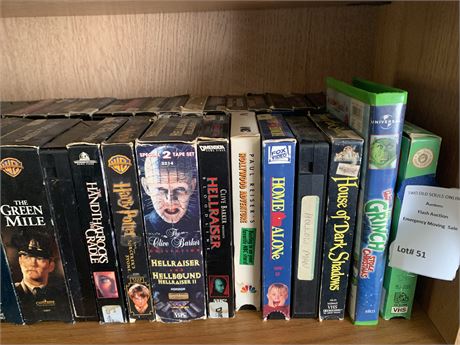 VHS Movie Lot - Home Alone, The Green Mile, Hellraiser & More