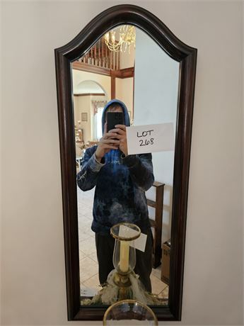 Wood Frame Hall/Wall Mirror