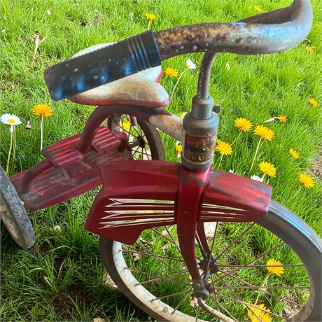 Vintage Red Murray Tricycle Indiana Ride-On Toy