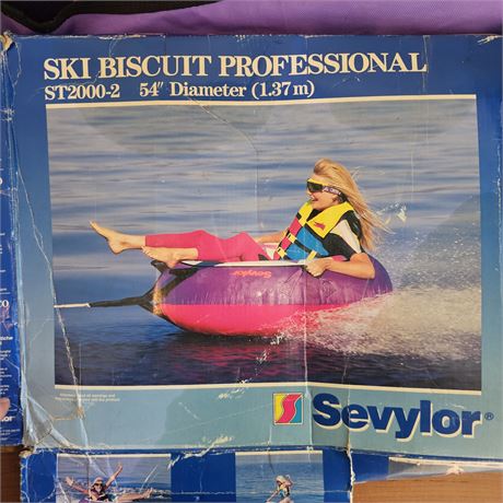 54" Sevylor~Ski Biscuit, Ski Tube-Never Used