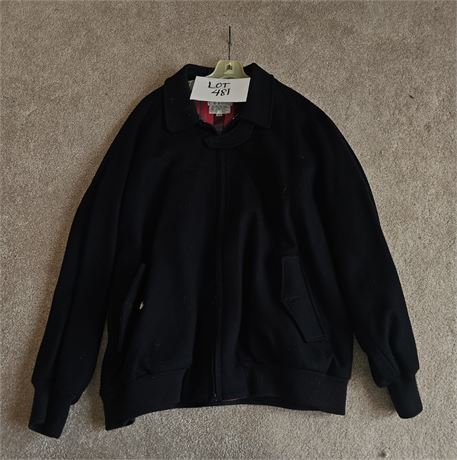 Christian Dior Wool Ladies Zip-Up Front Mid-Length Coat - Size Medium