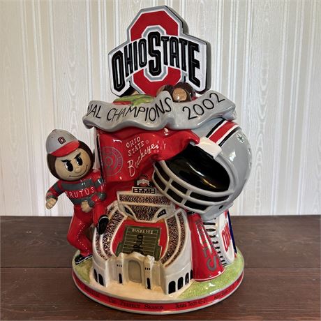 Christopher Radko OSU Buckeyes National Champs Cookie Jar LE #3742/7500