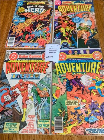 Adventure DC Comic Book Issues Featuring  Flash, Aquaman, Plastic Man, WW