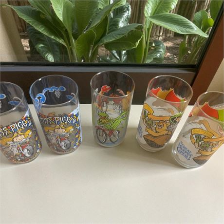 McDonalds Jim Henson Muppets Glass Tumbler Collection