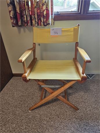 Yellow Folding Canvas Chair