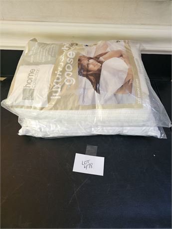 Standard Size Goose Down Banket & Bed Pillow