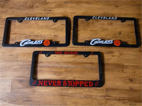 Cleveland Cavaliers CAVS License Plate Frames, "The Music Never Stopped" Frame