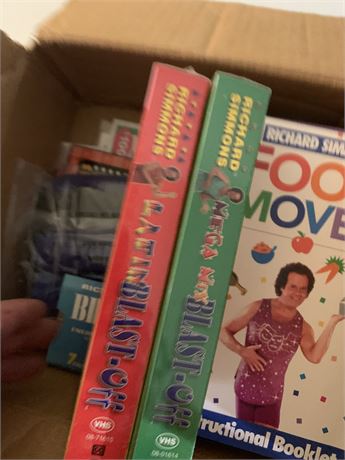 Richard Simmons VHS Tapes & Instructional Booklet