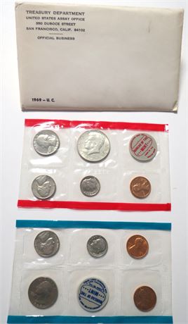 1969 Uncirculated Coin Set