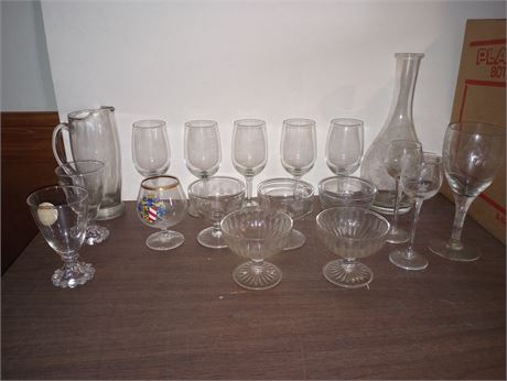 Assorted Glassware