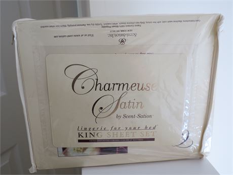 Charmeuse Satin King Size Sheet Set