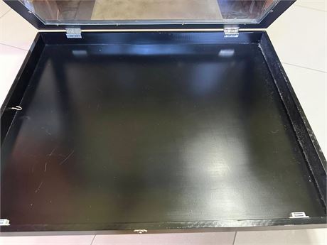 Large Rectangular Black Shadow Box Display Case