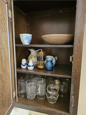 Kitchen Cupboard Cleanout:Drinking Glasses/S&P + More