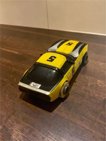 Vintage Aurora HO Scale Yellow Chevrolet Corvette Slot Race Car