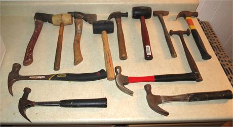 Hammers, Hatchets, Rubber Mallets