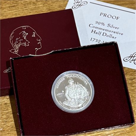 1732-1982 George Washington Proof 90% Silver Commemorative Coin