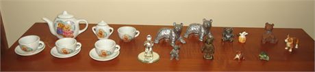 Mini Tea Set, Mini Figurines