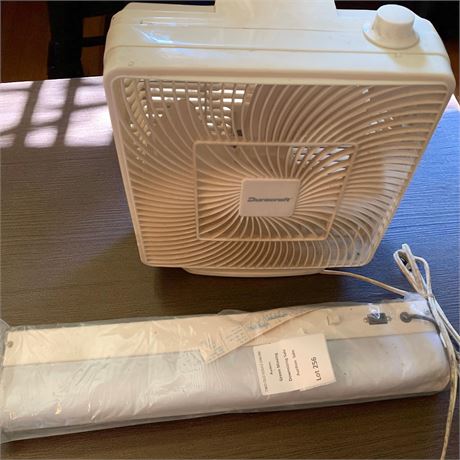 Duracraft 10 Inch Box Fan & Under Cabinet Light