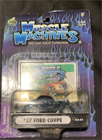 Muscle Machine 37 Ford Coupe 03-51 1:64 Scale Car NEW