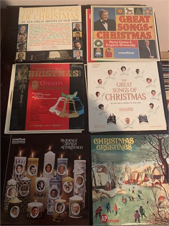 Vinyl Record Album Lot - Christmas/Holiday Themed