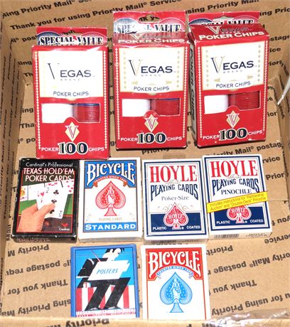 Playing Cards & Poker Chips